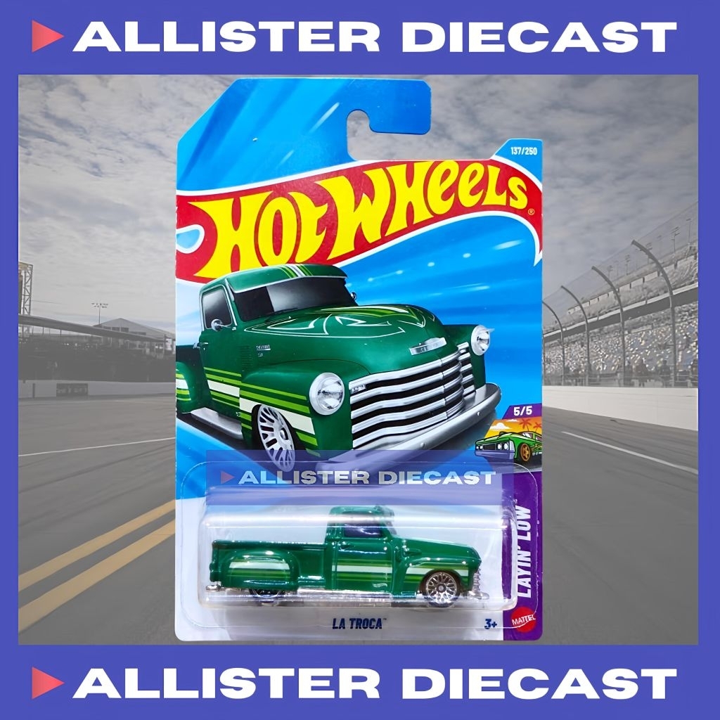 Hot Wheels La Troca Hijau Hotwheels La Troca Green HW Layin Low
