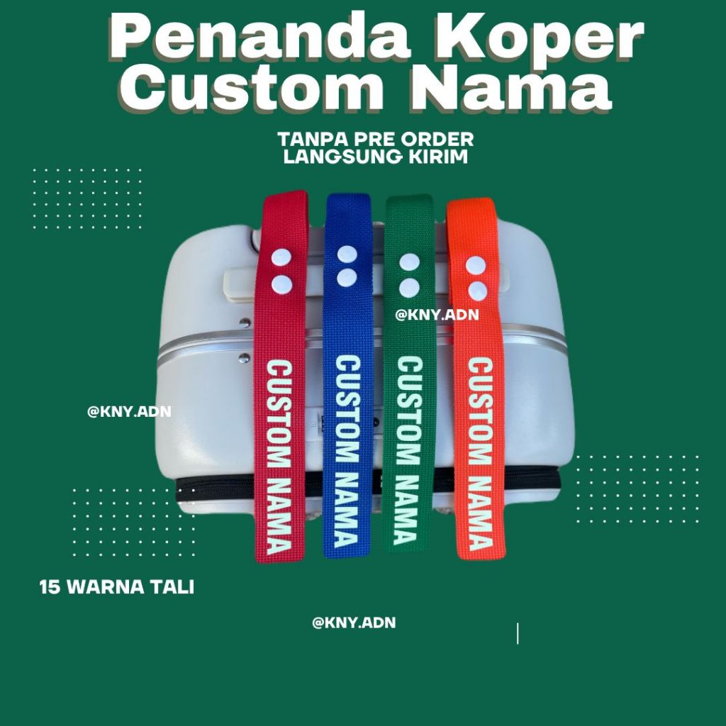Penanda Koper Custom Nama Tag Koper