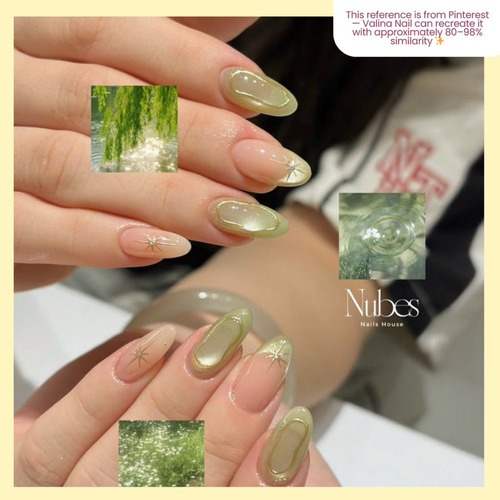 Sage green Fench Cat Eye