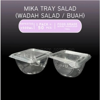 SID TRAY SALAD MIKA TRAY SALAD BENING MIKA BENING ISI VARIAN KOTAK SALAD MIKA BENING SALAD