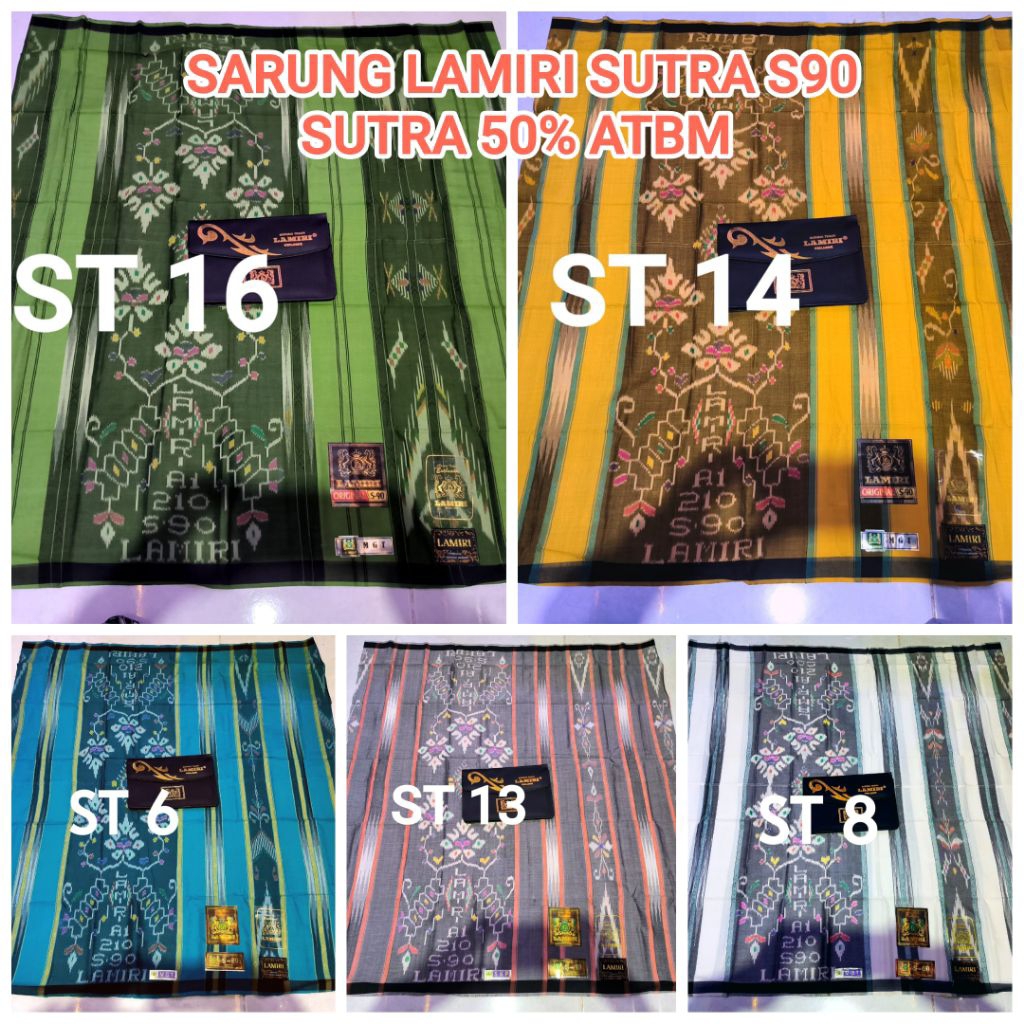 (COD) SARUNG LAMIRI SUTRA ASLI MGT S90 JAHIT TENGAH SUTRA 50% TERMURAH