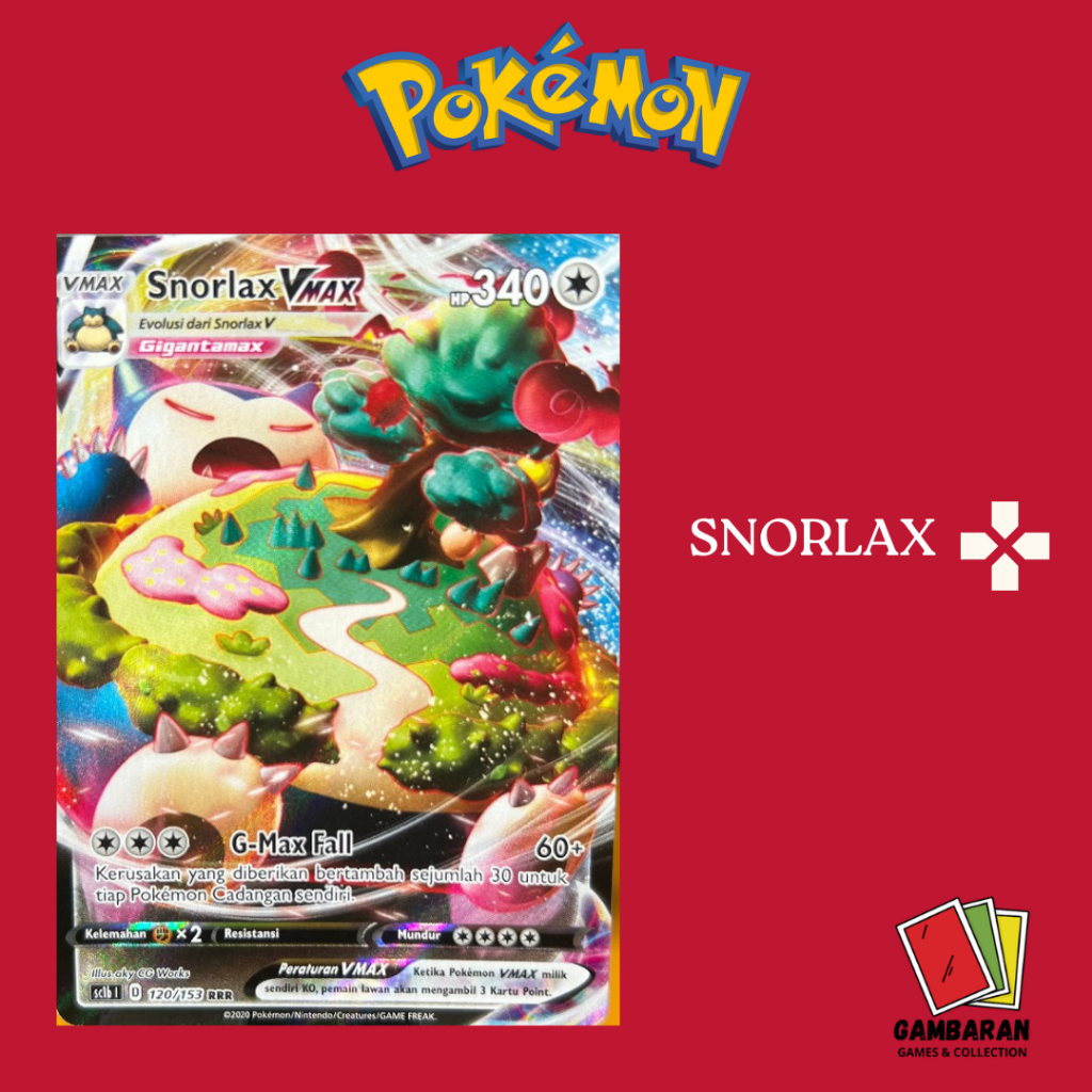Snorlax VMAX RRR 120/153 SC1b Kartu Pokemon Indonesia TCG