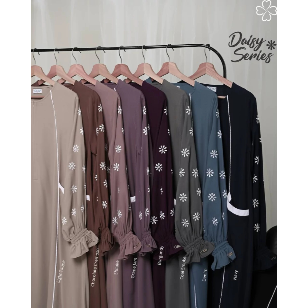 Daisy series Mahira gamis Mahira gamis Daisy gamis bordir Mahira gamis lengan balon gamis premium