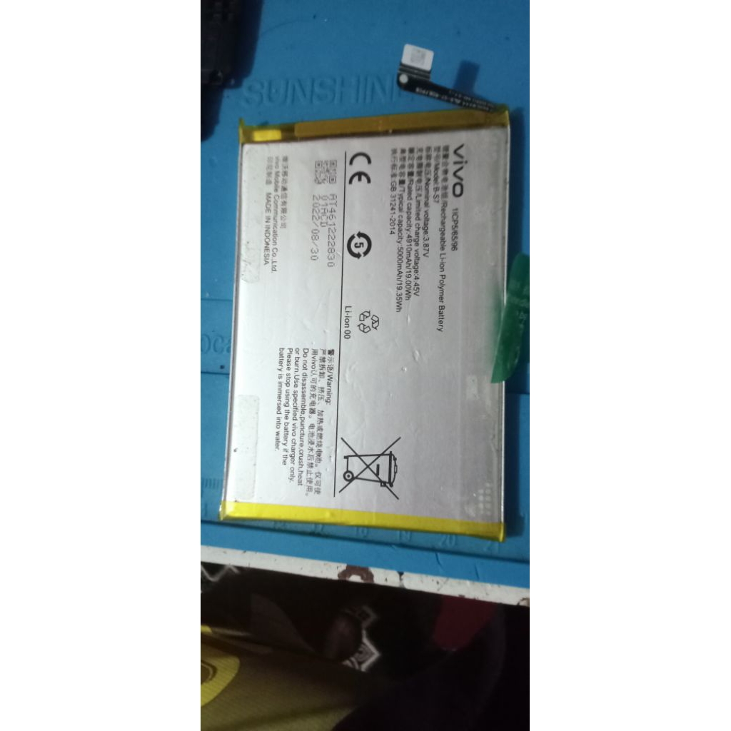Baterai Vivo Y16 original copotan normal