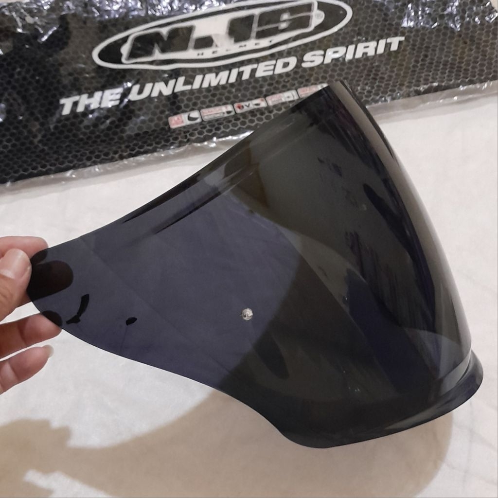 VISOR FLAT V2 NJS KAIROZ DARKSMOKE DARK SMOKE. SECOND LIKE NEW. NO MINUS