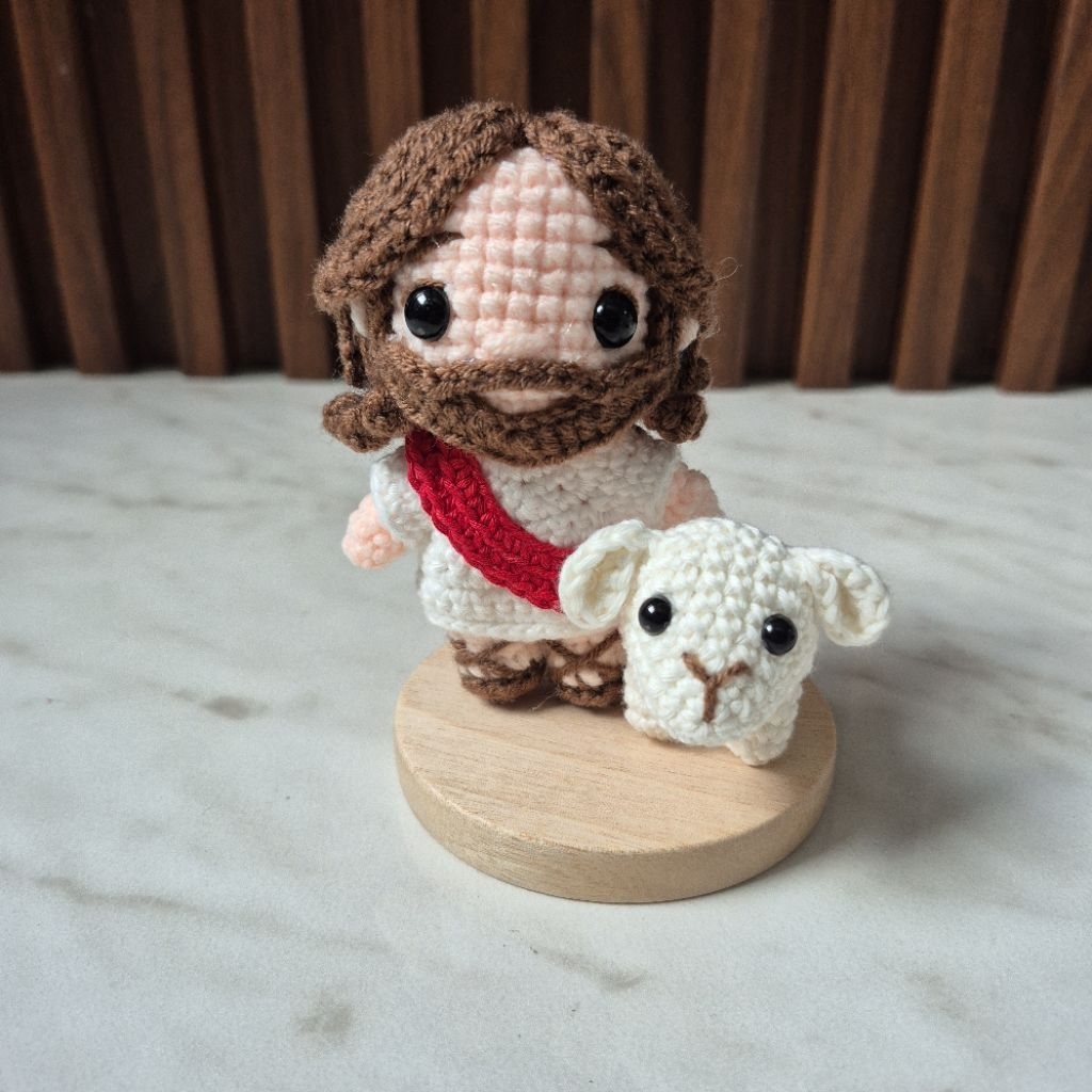 Pajangan Boneka Tuhan Yesus | Boneka Tuhan Yesus dan Domba