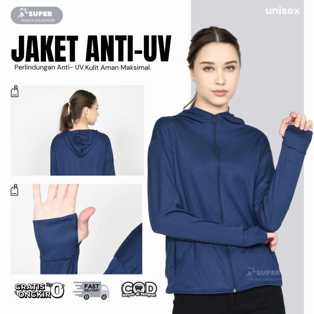 WOMEN AIRism Jaket Mesh Hoodie UV Protection Jumbo Unisex