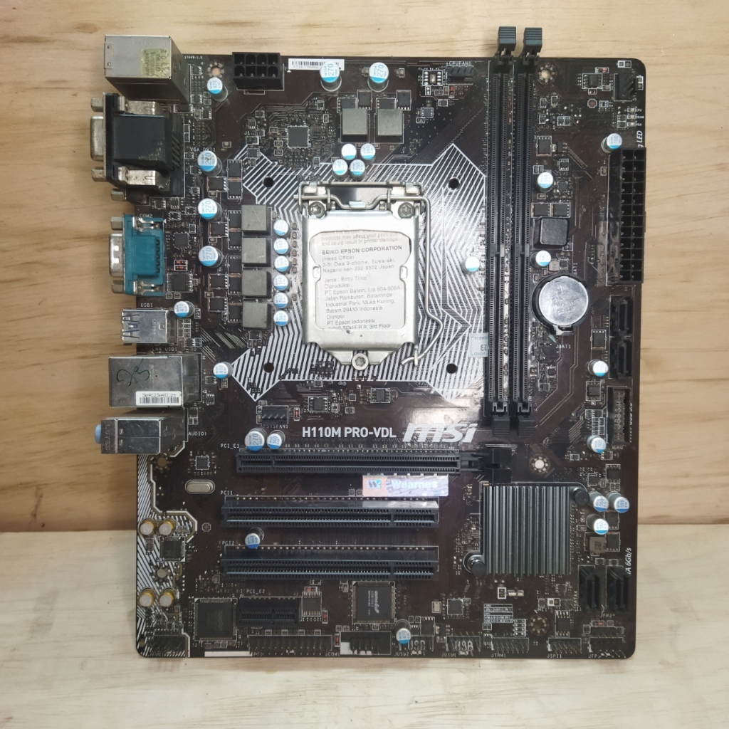 Motherboard MSI H110M PRO-VDL LGA 1151 gen6/7