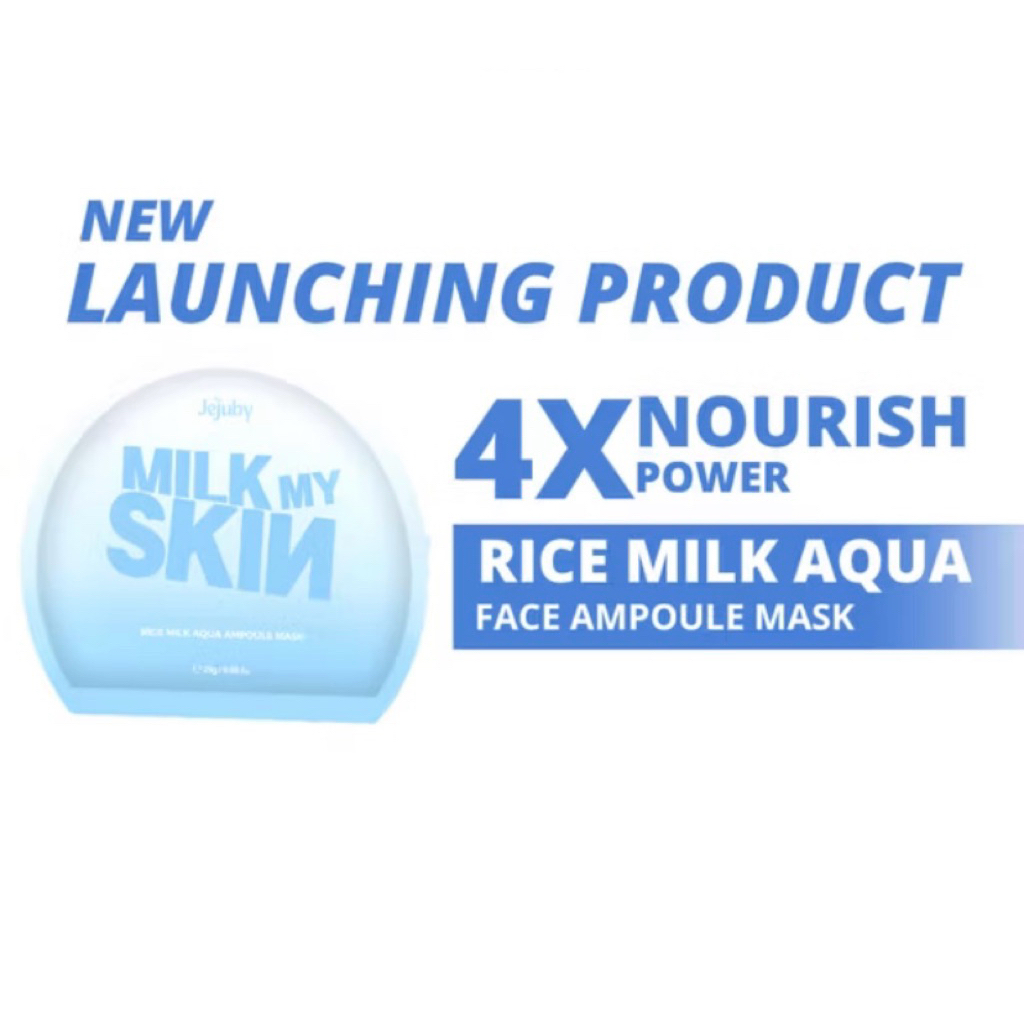 JEJUBY Milk My Skin – Rice Milk Ampoule Mask