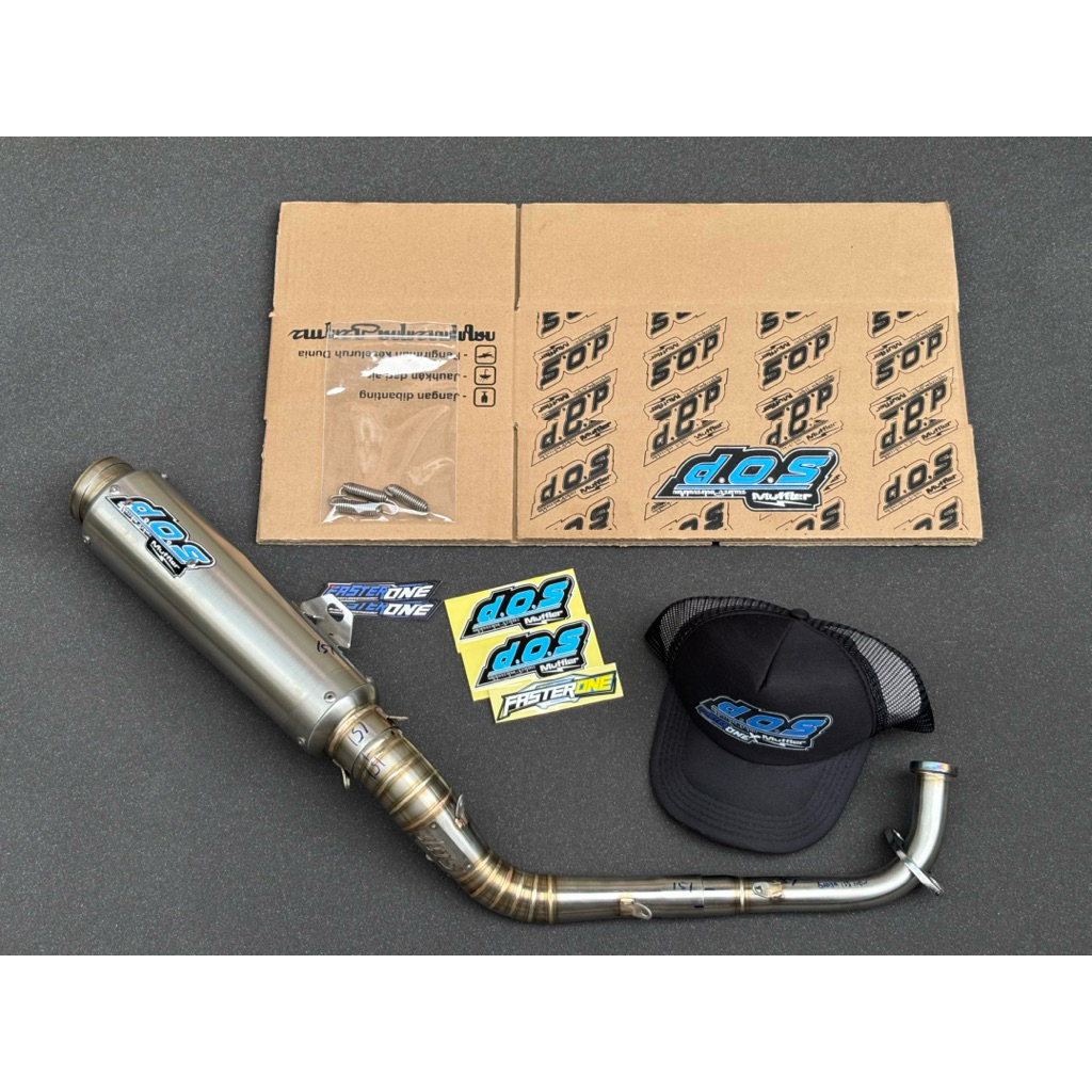 Knalpot DOS Muffler original NMAX OLD NMAX NEW AEROX OLD AEROX NEW STAINLESS 304 ANTI KARAT