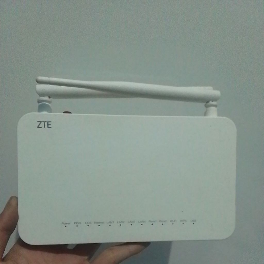 GPON ONT ZTE F609 V2, V3 PORT BIRU & HIJAU NORMAL
