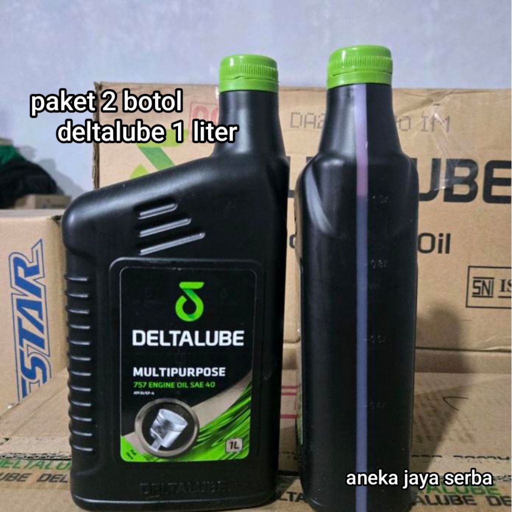 oli deltalube 1 liter paket 2 botol