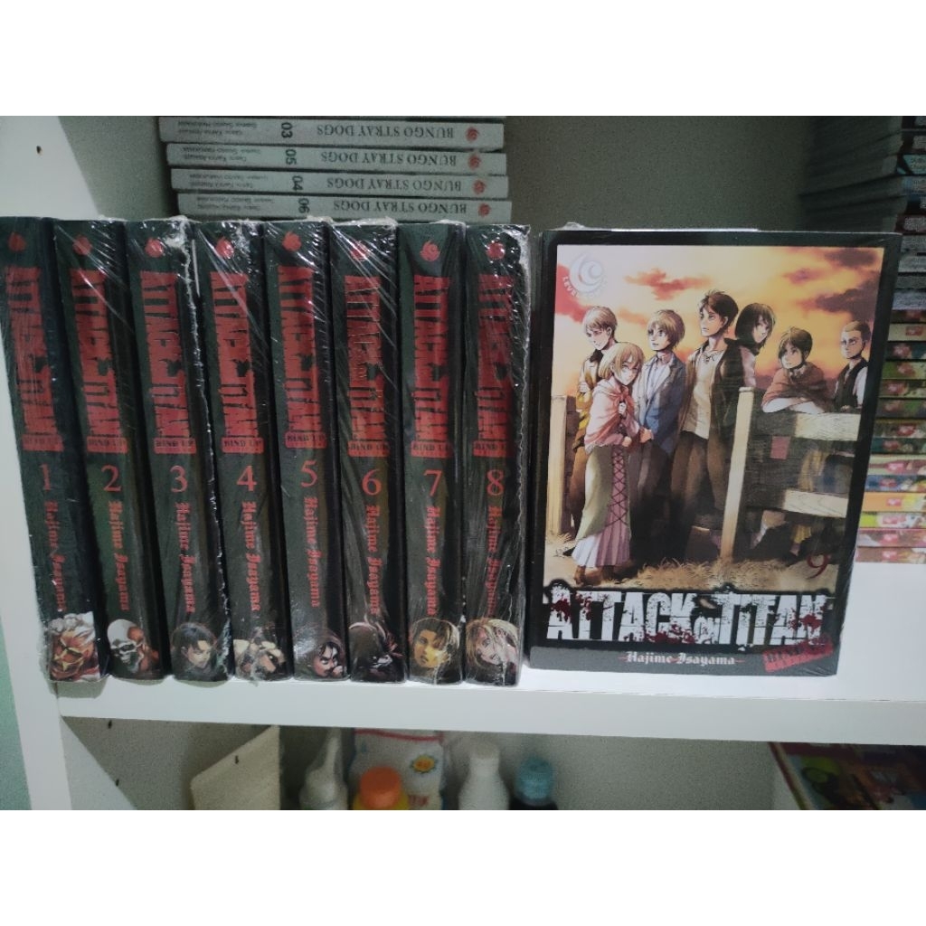 Komik Attack on Titan Bind Up Set 1-9 Segel
