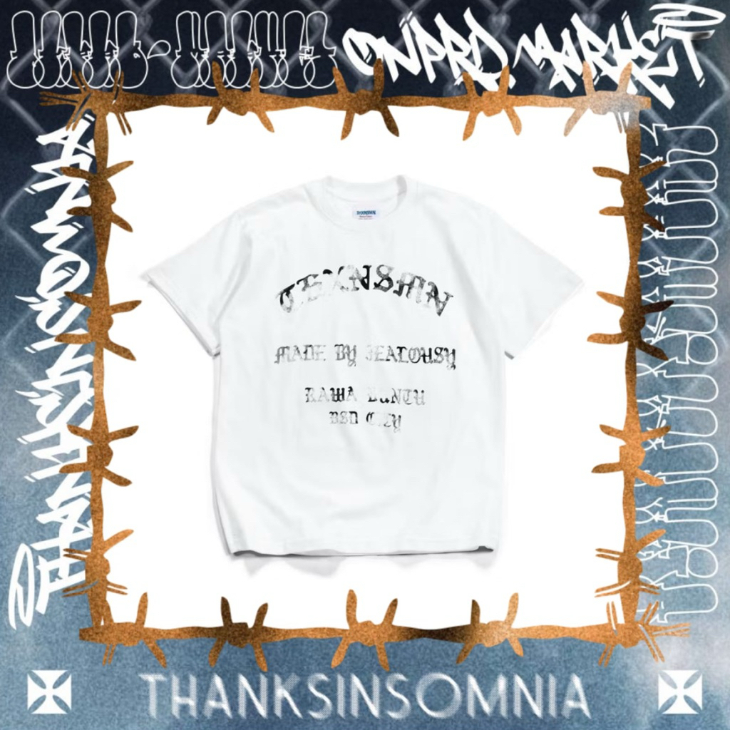 Tshirt Typo Thanksinsomnia - Levine Distressed