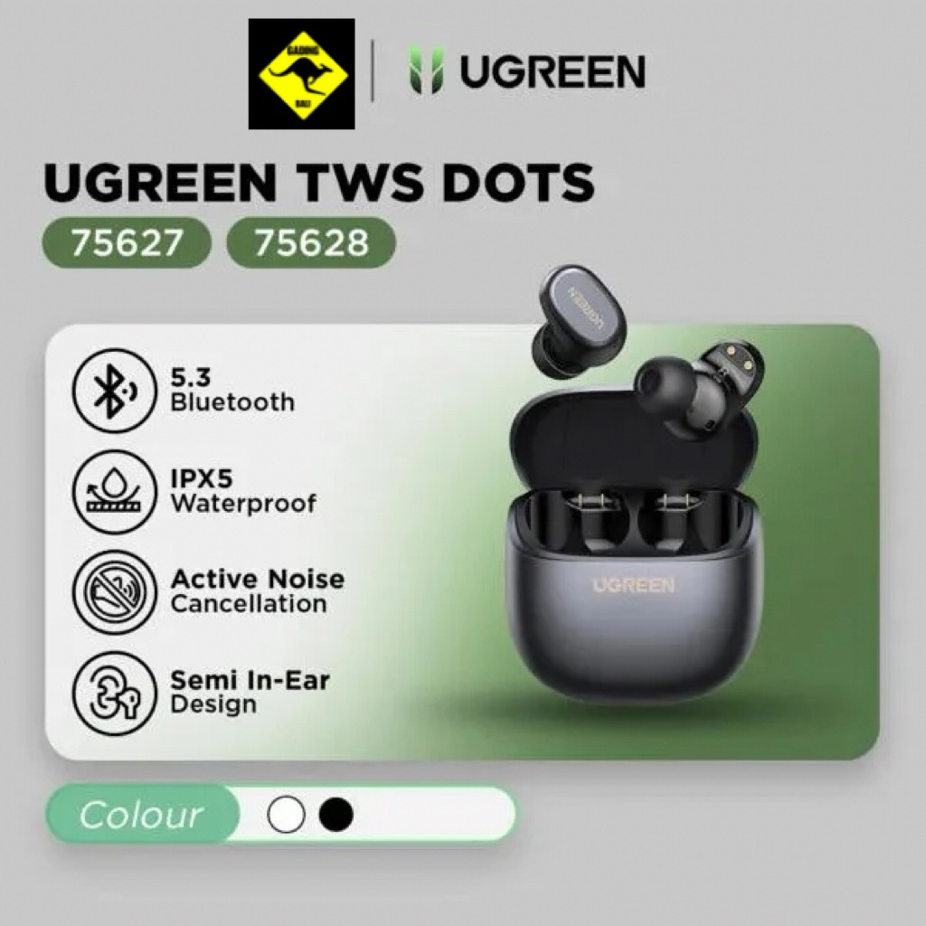 UGREEN TWS DOTS ANC EARBUDS BLUETOOTH EARPHONE 75627 75628