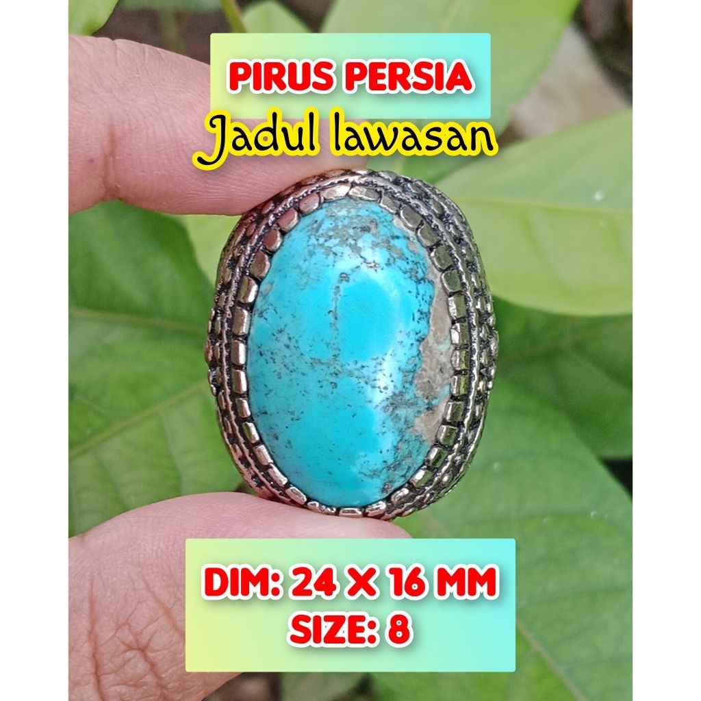 pirus Persia batu akik asli pirus Persia siap pakai.19