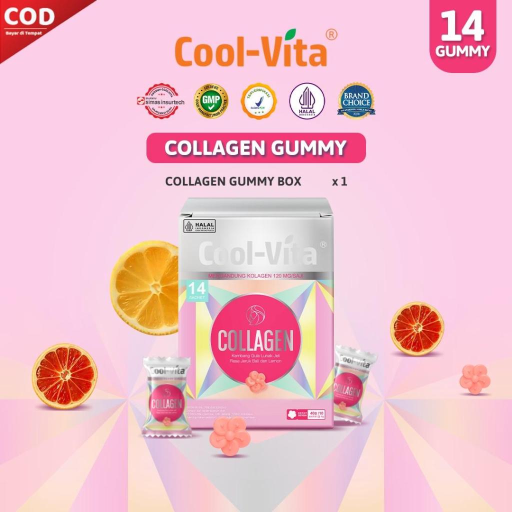 Coolvita 1 Box Collagen Gummy Disney Isi 14 - Suplemen Kolagen 120mg Manis dan Enak | Vitamin Cantik