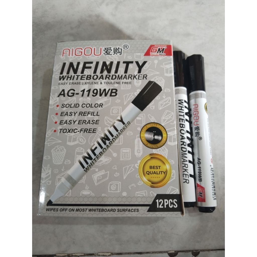 spidol whiteboard 1 pack isi 12pcs