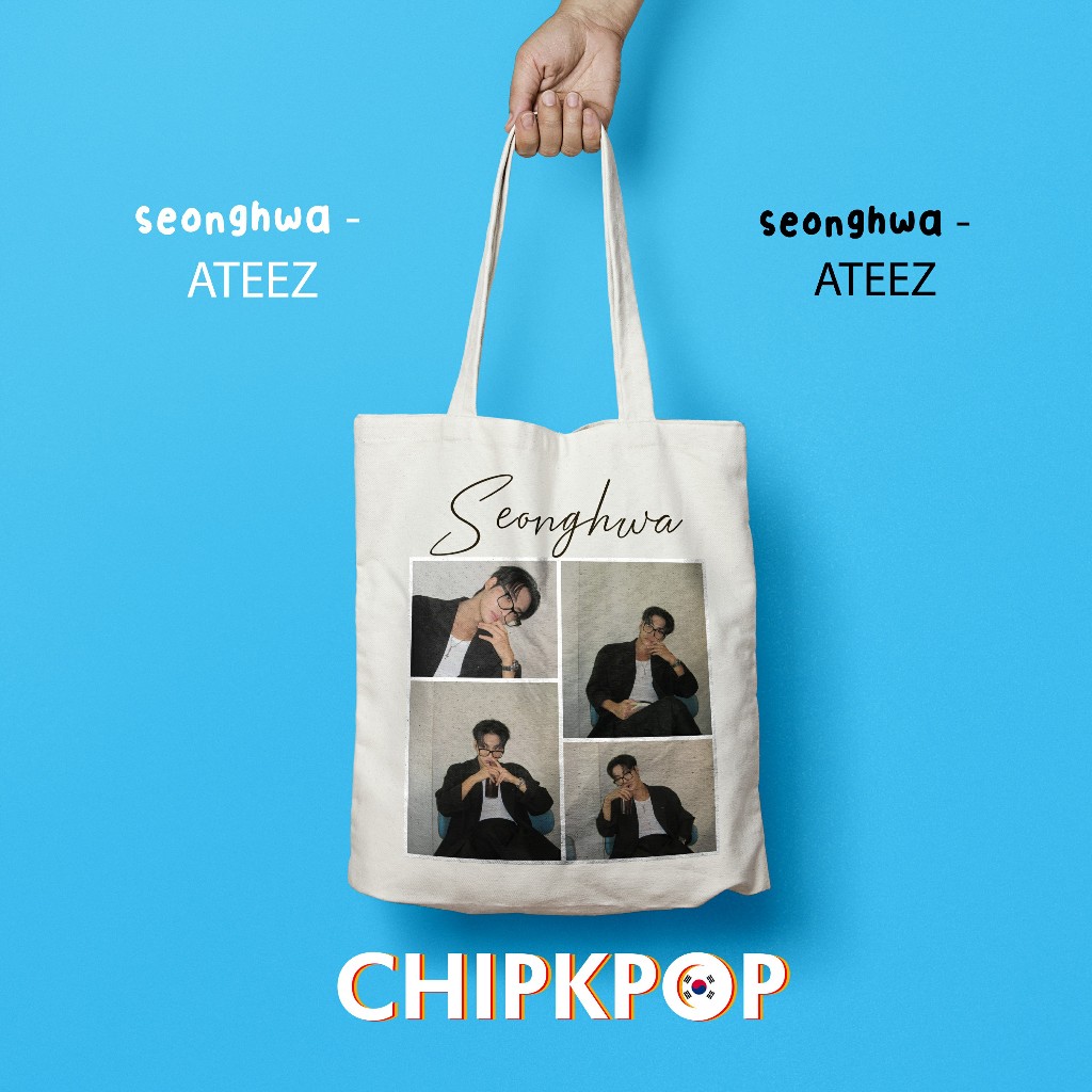 [PACKAGE SET] TOTEBAG SEONGHWA ATEEZ I SEONGHWA ATEEZ I SEONGHWA ATEEZ KPOP I TOTEBAG KPOP I TOTEBAG
