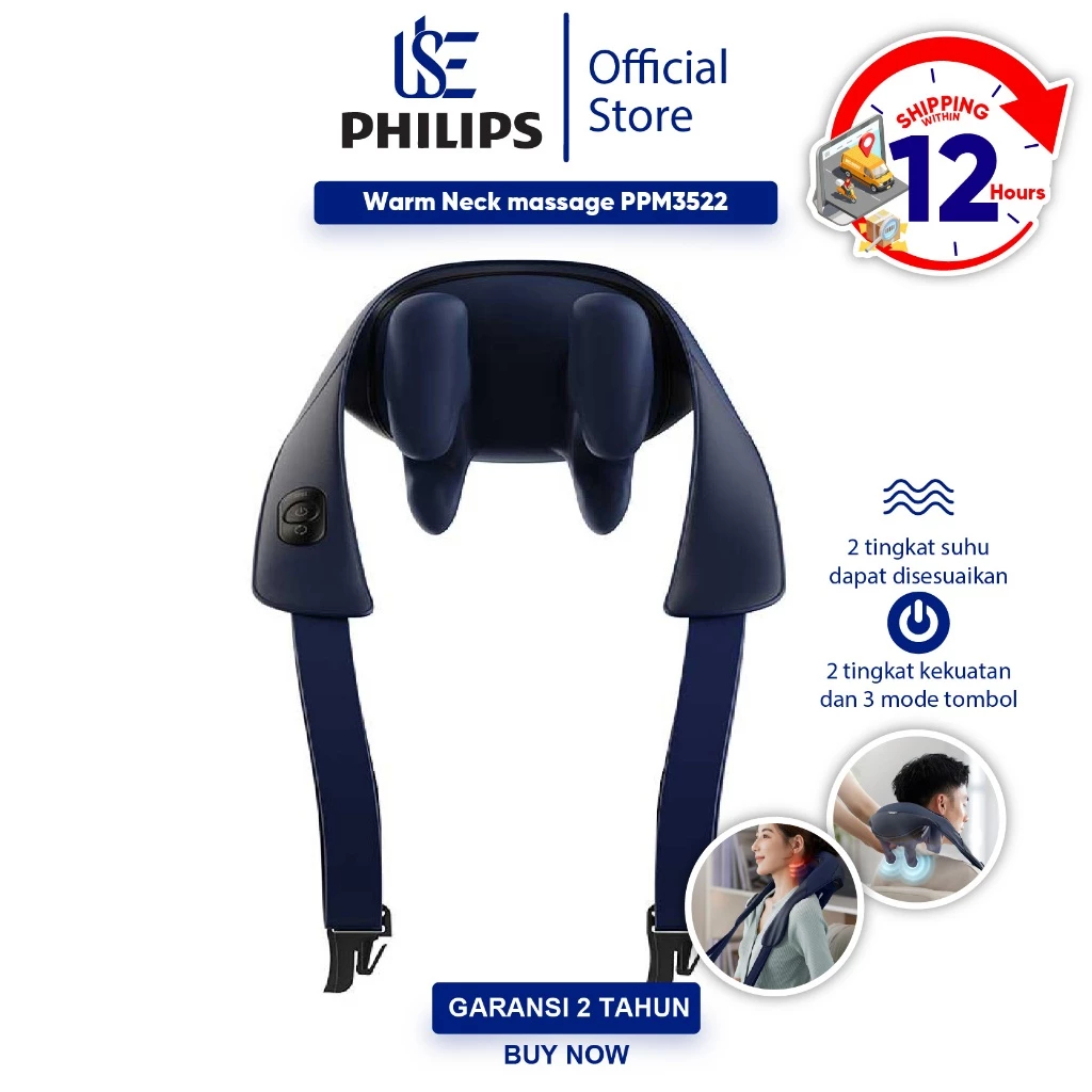 Philips Massage PPM3522 Neck Pijat Bahu Dan Leher Home for Gift Neck and Shoulder Massage