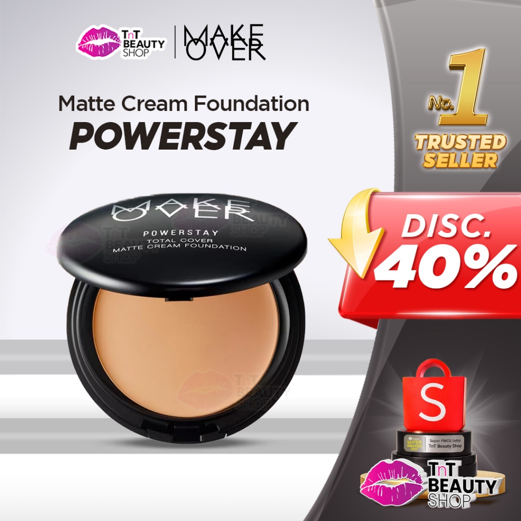 MAKE OVER Powerstay Total Cover Matte Cream Foundation 12g | MakeOver | TnT Beauty Shop