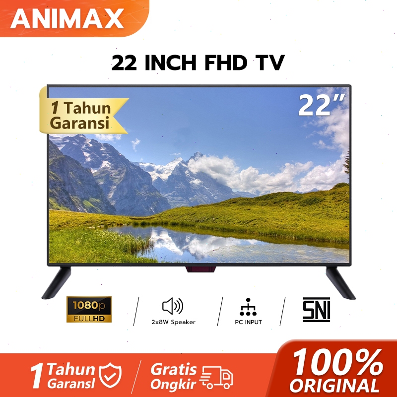 Animax TV Digital 21 inch 22 inch TV LED Digital 21/22/24/25/27 inch Digital TV LED Garansi 1 Tahun