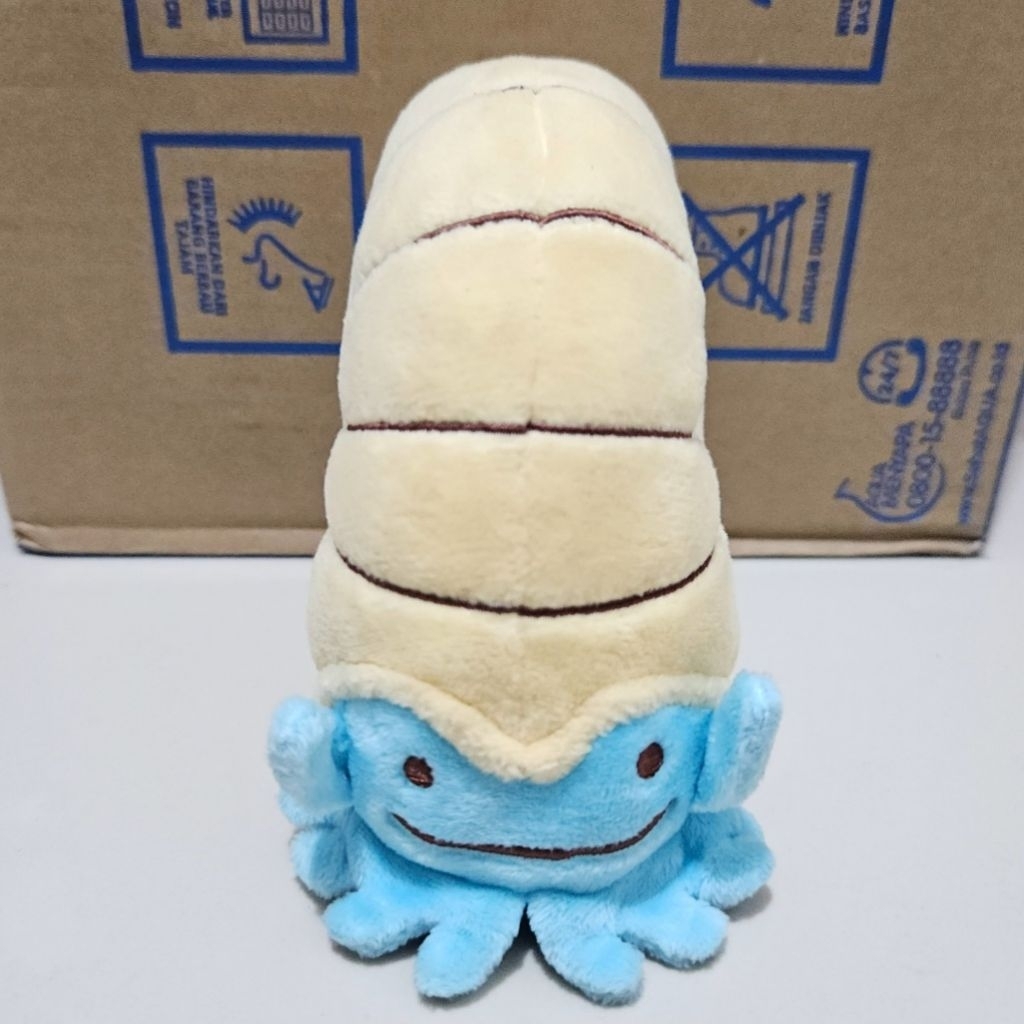 Ditto as Omanyte Pokemon Center Plush Plushies Boneka