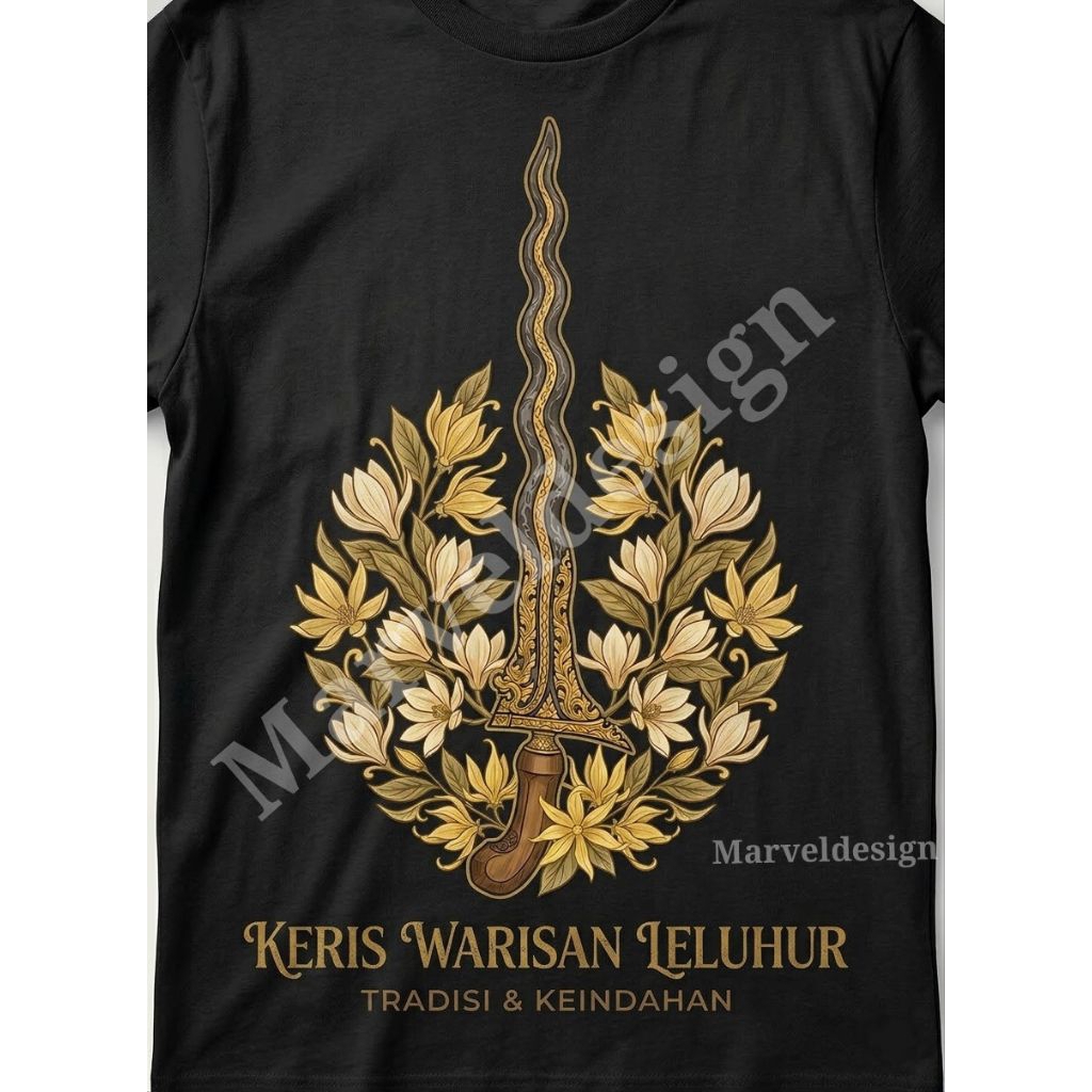 Kaos jawa keris warisan leluhur