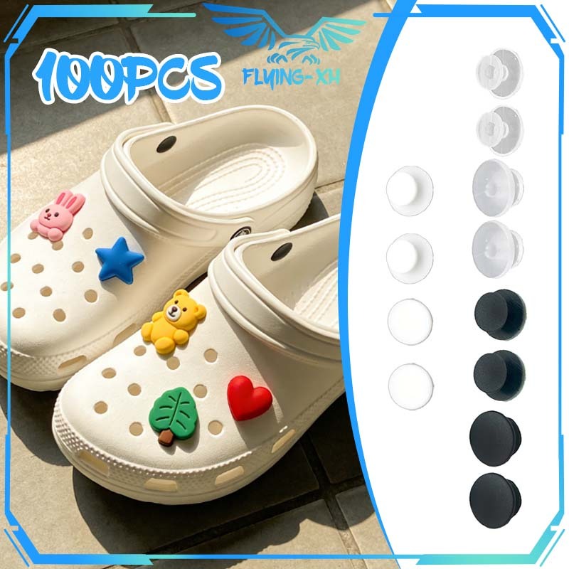 Pin Hiasan Sandal Crocs 100pcs Jepitan Sandal Crocs 12mm Jibitz Sandal Crocs Tempelan Sandal Kodok