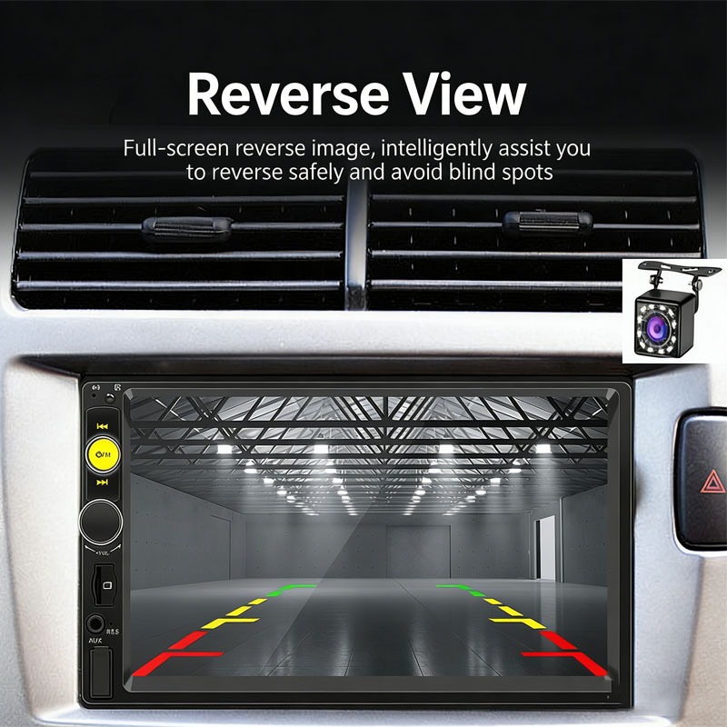 7010B 7-inch Car MP4/MP5 Player | Bluetooth Hands-free | FM | Card Reader | Amplifier | Radio | Reve