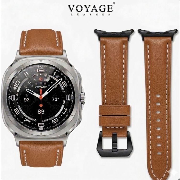 Strap Asli Kulit Leather Original Jam Tangan Pria Cowok samsung galaxy watch ultra classic 8 7 6 5 4