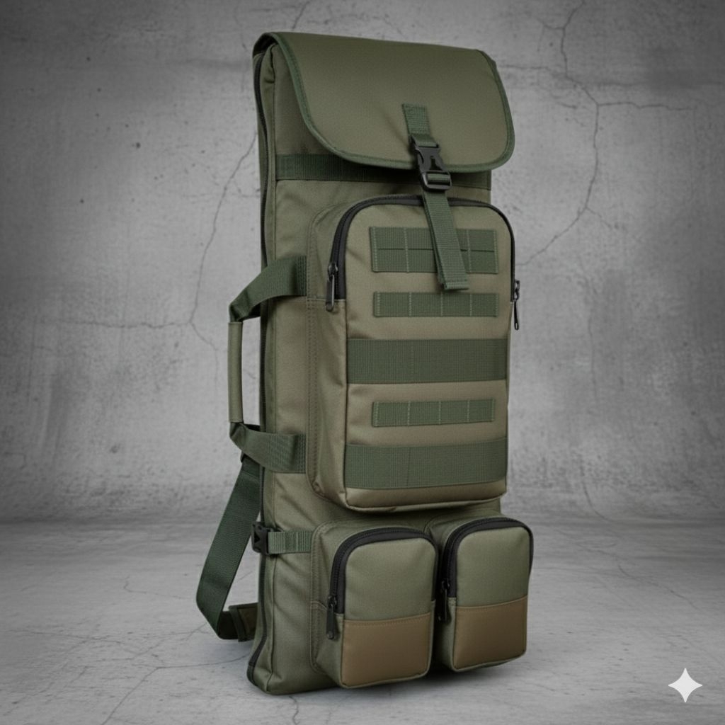 Tas PCP Kotak Klasik Premium 120x33cm Waterproof Tebal Tempat Pompa Busa Tebal Kuat Jahitan Rapi pre