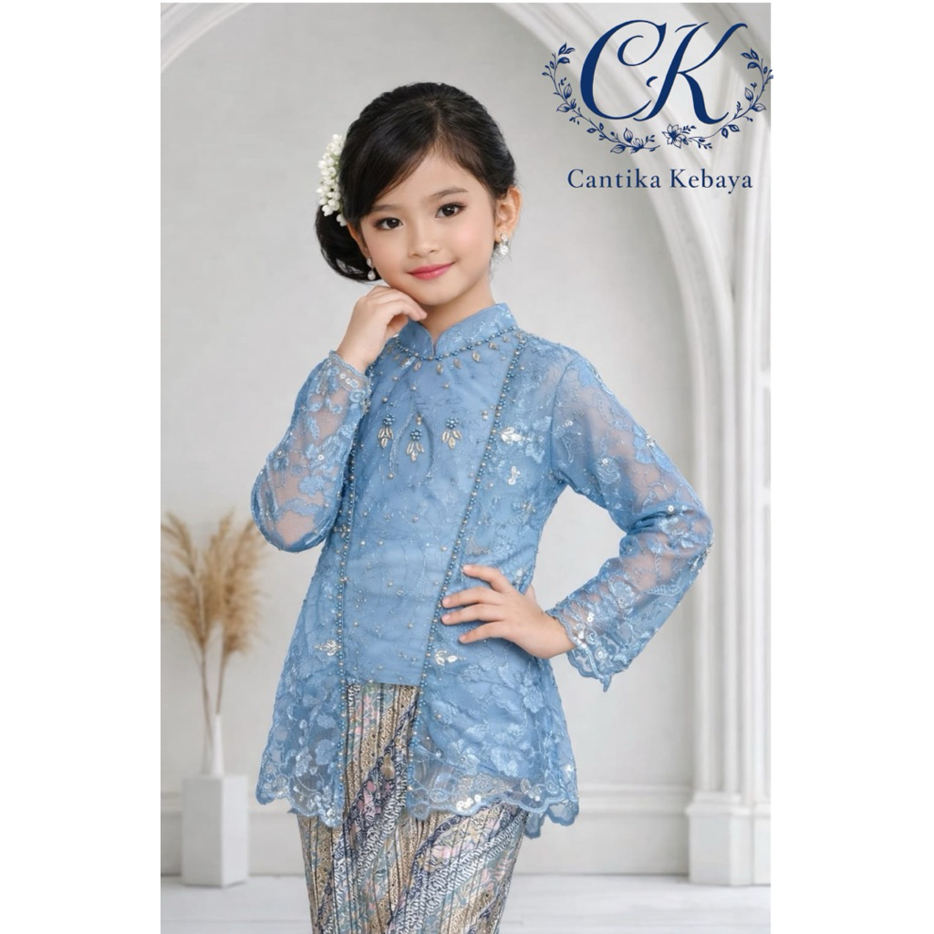 Set Kutubaru HIJAB ANAK / Kebaya Anak Modern / Kebaya Modern / Kebaya Anak Payet