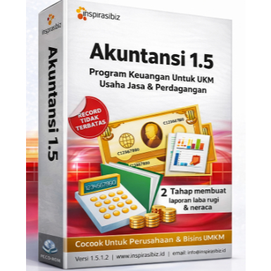 Akuntansi 1.5 Program Keuangan UKM Usaha Jasa & Perdagangan, Cocok UMKM