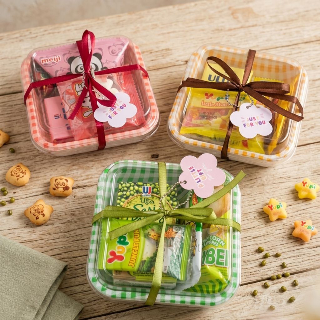 Mini Gift Box Snack Lucu | Hampers Kecil Aesthetic | Kado Mini Murah | Untuk Pacar Teman Sahabat | K