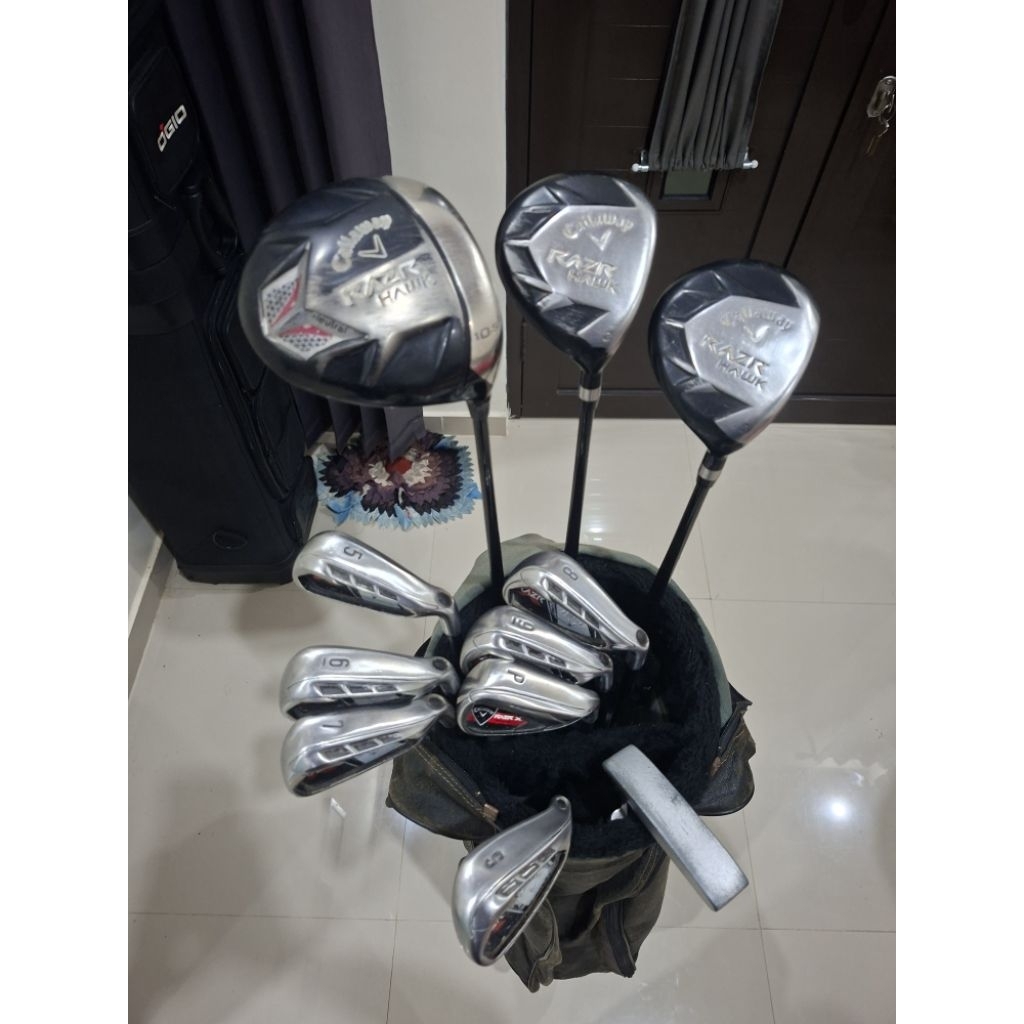full set stik golf merk callaway stand bag taylormade