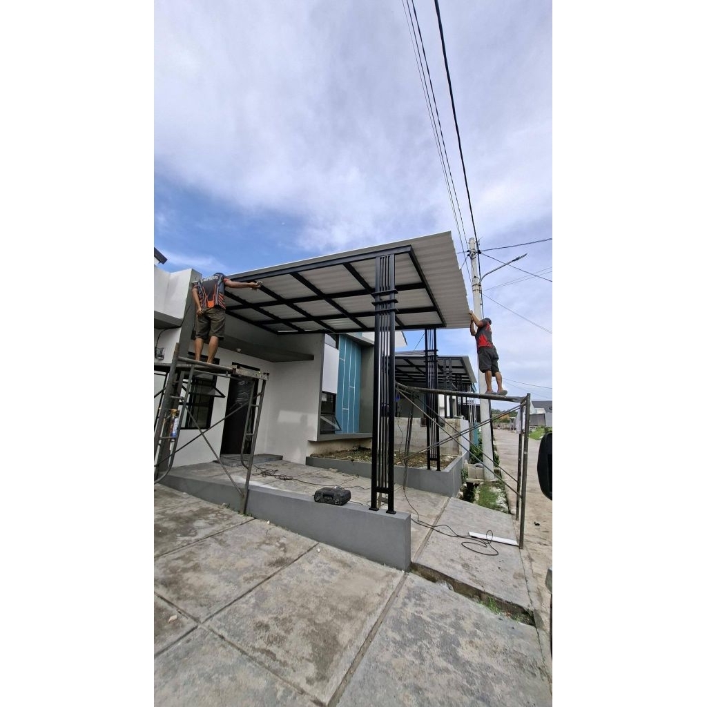 kanopi atap alderon singel layer berkualitas