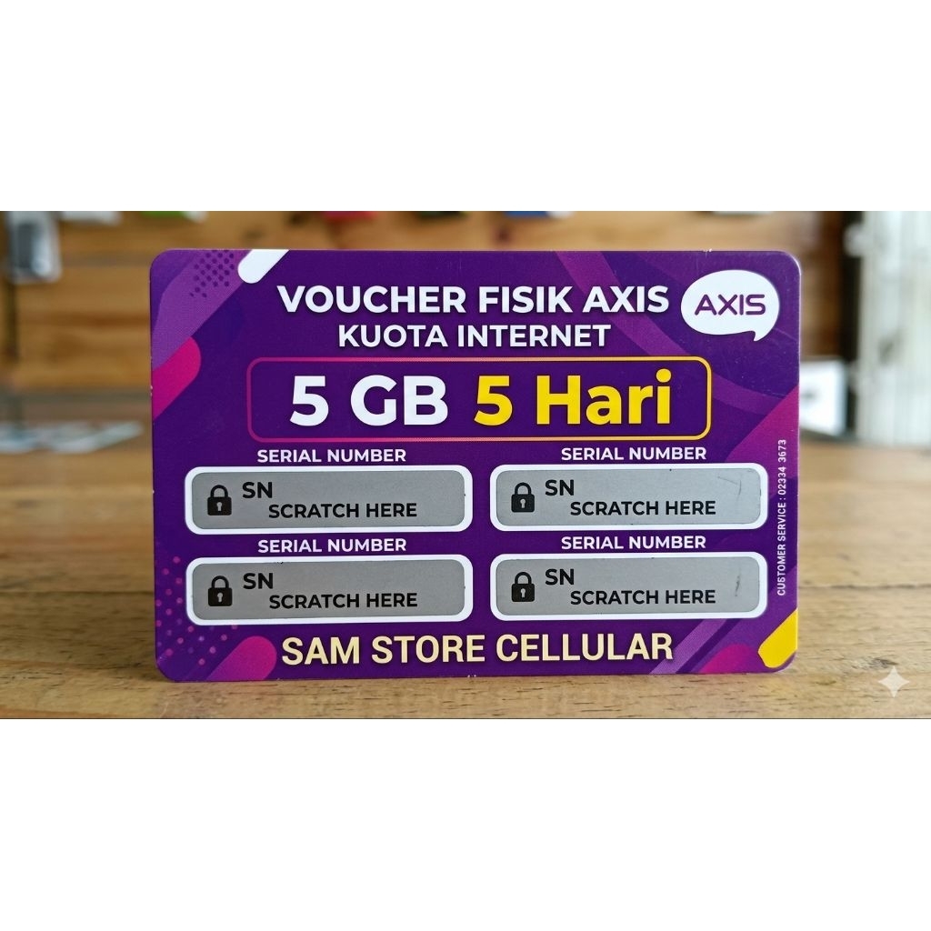 Voucher Axis 5 GB 5 Hari