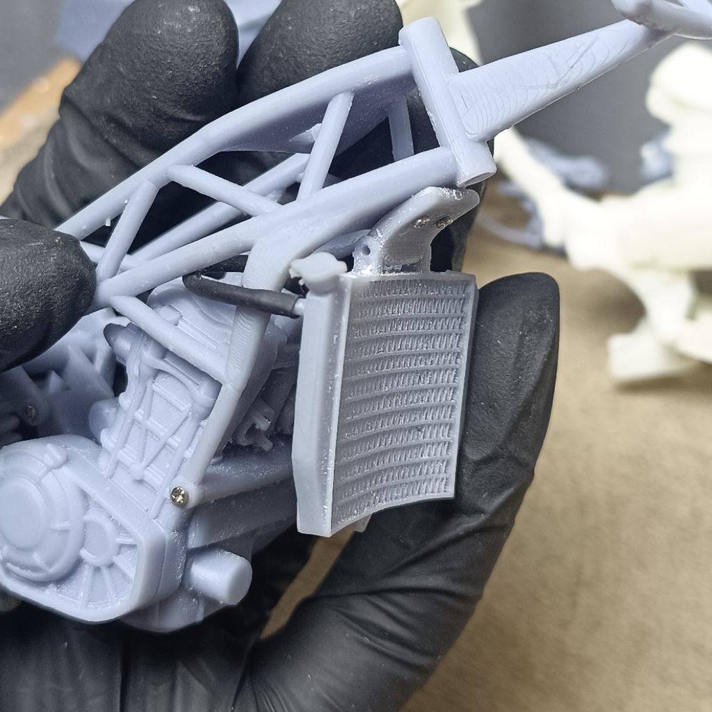 WXZ FACTORY miniatur radiator cbr250rr sakala 1:12 3d print