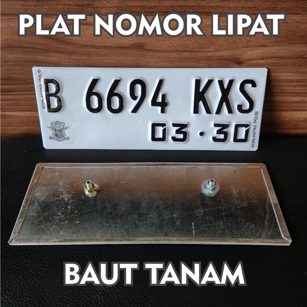 Plat Nomor Motor Plat Motor Putih Plat Standar