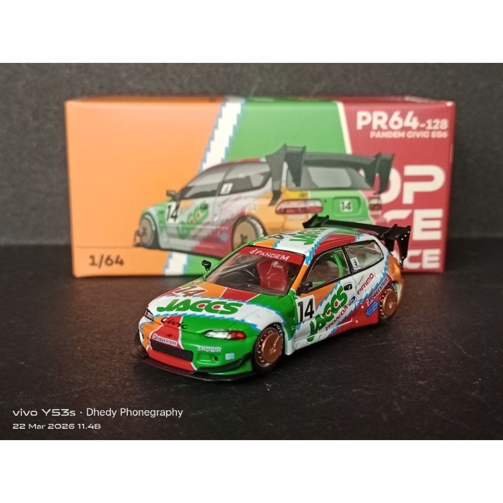 Pop Race Pandem Civic EG6 PopRace 128 Metallic Jaccs