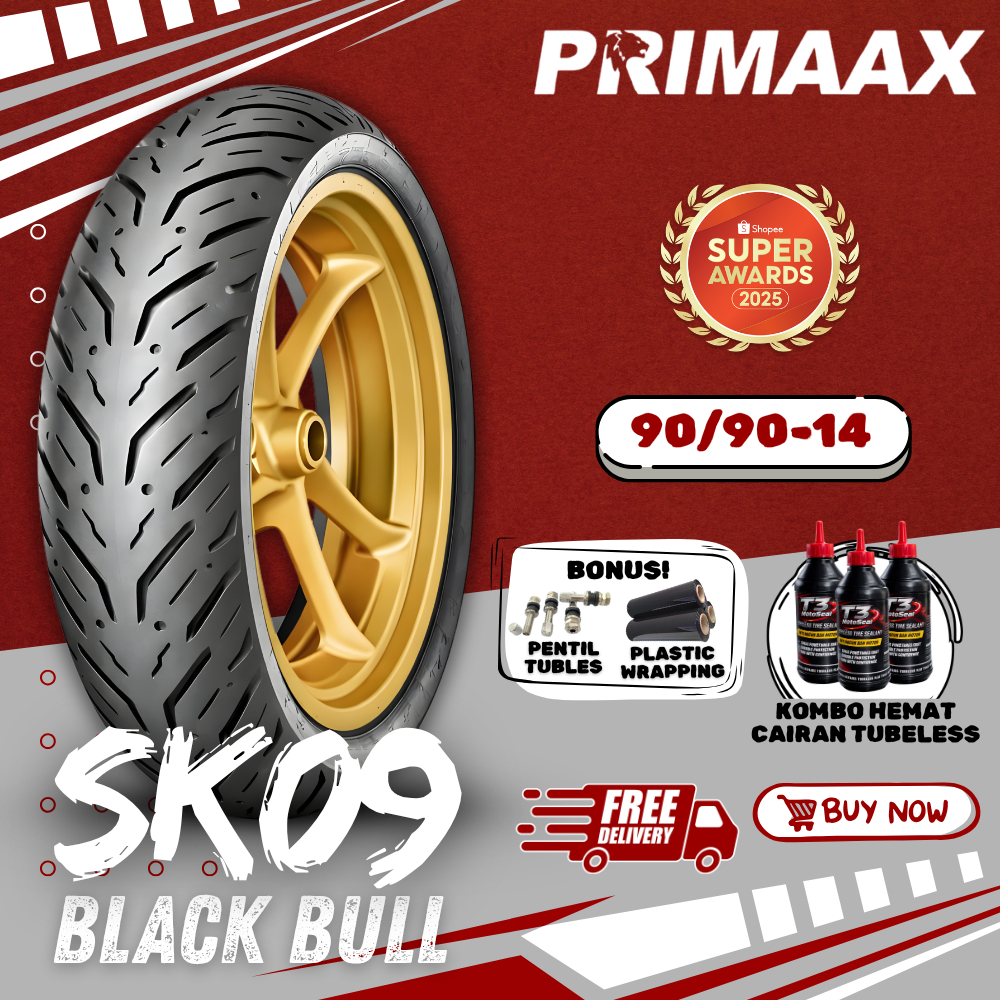 [READY COD] BAN PRIMAAX SK09 RING 14 ( 90/90-14 ) MOTOR MATIC BEAT STREET DELUXE MIO M3 J VARIO FINO