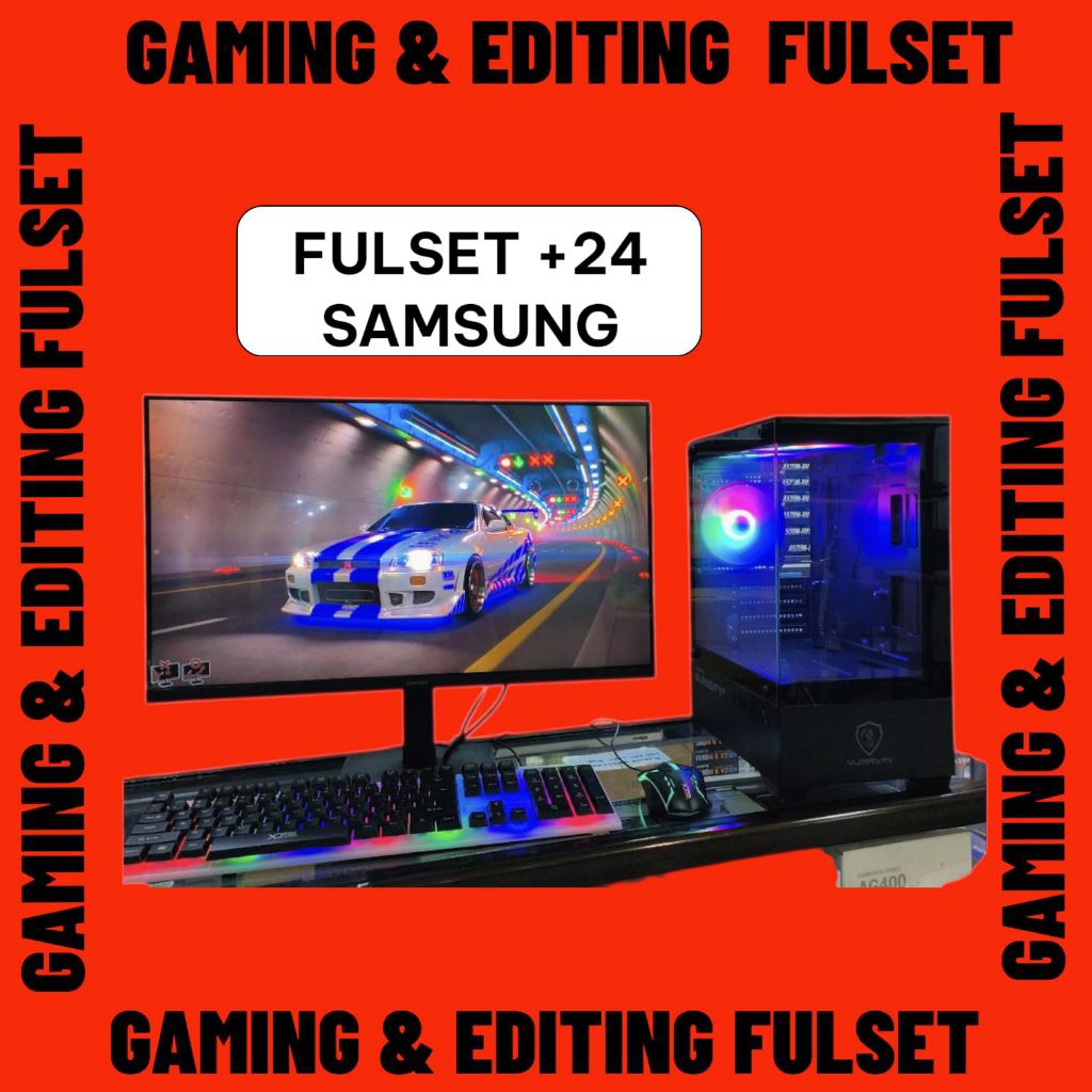 PC GAMING RAKITAN RYZEN 5 5600G FULLSET SIAP PAKAI