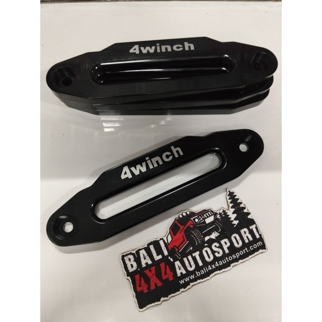 Fairlead Winch 4WINCH 10" Inch Hitam Tebal P30 x L10 cm - Aksesoris Mobil Offroad Standar 4x4 Heavy 