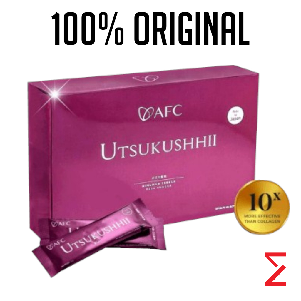 Utsukushhii Gold 100% ORIGINAL AFC Asli Japan Isi 28 Sachet Utsukushi Utsukusi Suplemen Imun