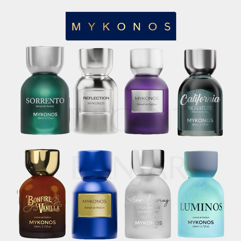 Parfum Mykonos Penthouse, Sorrento, California Signature, Reflection, Luminos, Inceptionc, Dark Secr