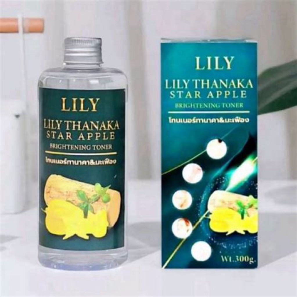 Lily Thanaka Star Apple Brightening toner | toner pemutih badan - original Thailand