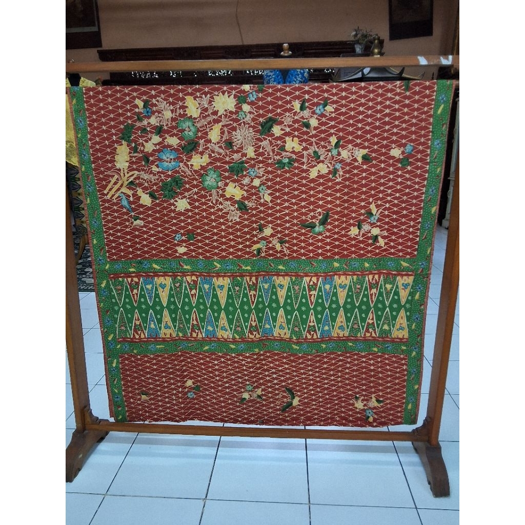 Kain Batik Sarung Tumpal Betawi/Kain Tumpal Betawi/Kain Sarung Tumpal/Kain Encim/Kain Tumpal Antik/K