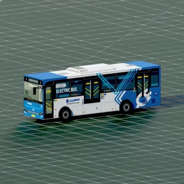 Papercraft Bus Transjakarta Skywell