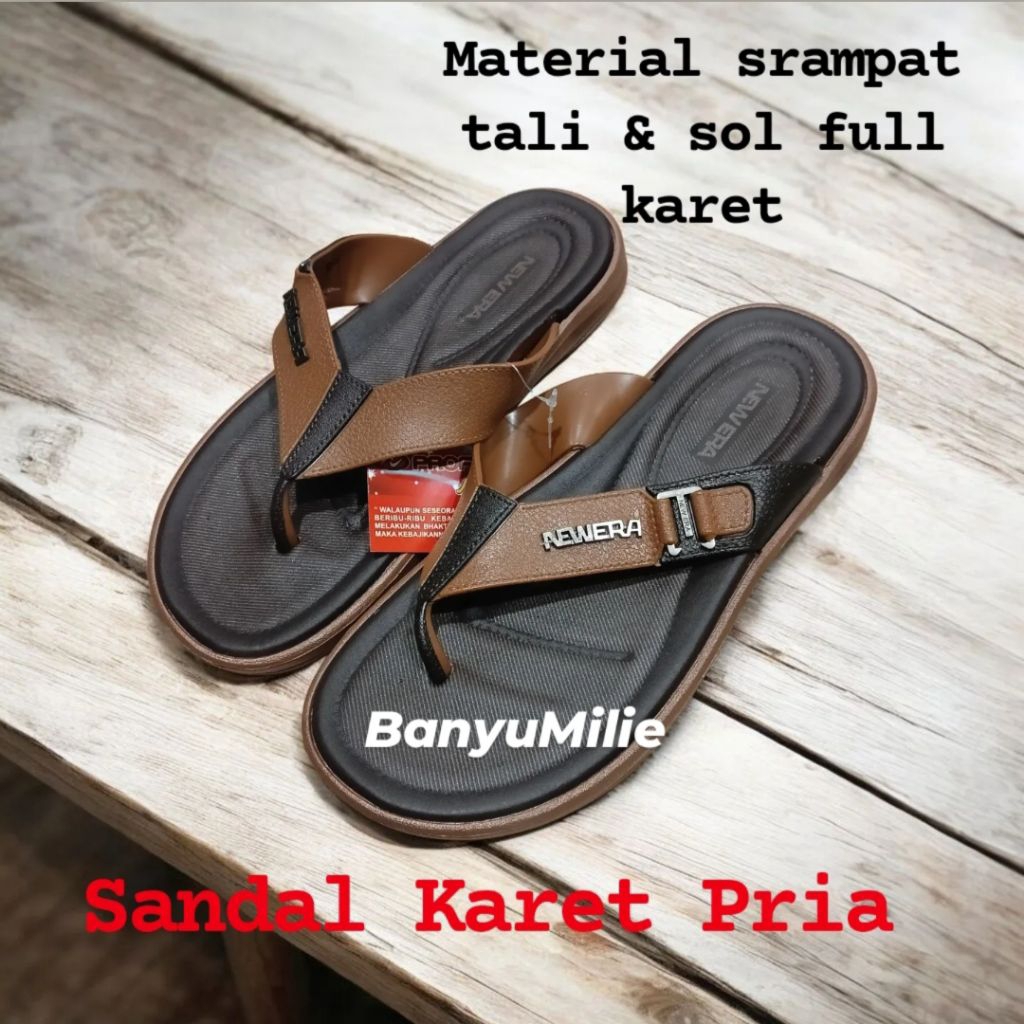 Sandal Jepit Pria Karet Anti Slip New Era